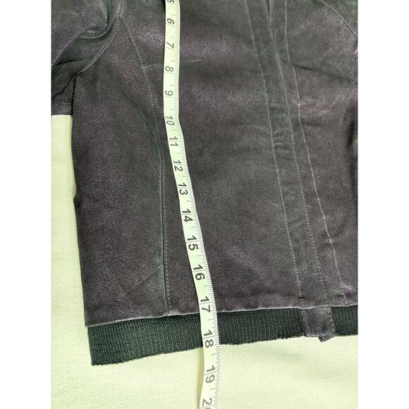 Venus Williams By Wilsons Leather 2 Pc Set Jacket and Pants Puple Size 8 - Picture 10 of 15